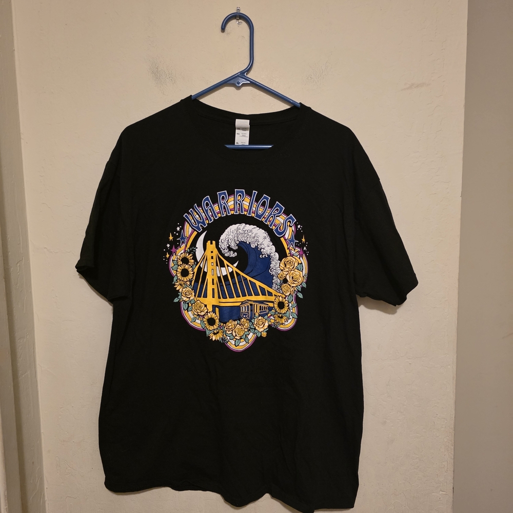 Fruit of the Loom Black Warriors Golden Gate Graphic Tee Size XL